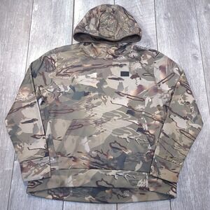 Under Armour Storm Hoodie Womens Large Camo Barren Camouflage Kangzip